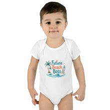 Load image into Gallery viewer, "Future Beach Boss" Infant Baby Rib Bodysuit