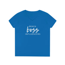 Load image into Gallery viewer, Beach Boss Ladies' V-Neck T-Shirt