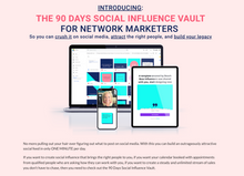 Load image into Gallery viewer, 90 Days Social Influence Vault
