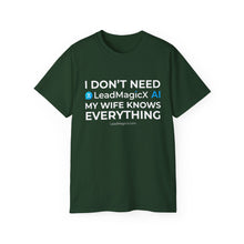 Load image into Gallery viewer, "I Don't Need LeadMagicX AI..." Wife Unisex Tee

